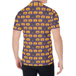 Halloween Pumpkin Pattern Print Men's Shirt