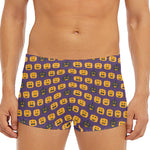 Halloween Pumpkin Pattern Print Men's Short Boxer Briefs