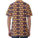 Halloween Pumpkin Pattern Print Men's Velvet T-Shirt