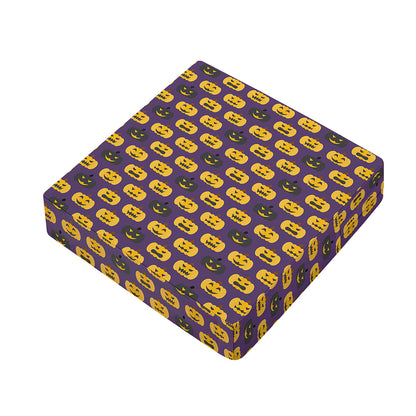 Halloween Pumpkin Pattern Print Outdoor Seat Cushion Cover