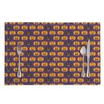 Halloween Pumpkin Pattern Print Placemat