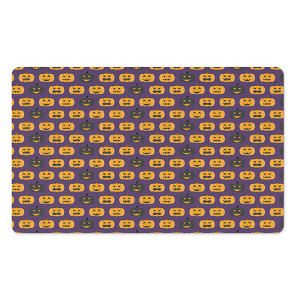 Halloween Pumpkin Pattern Print Polyester Doormat