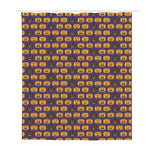 Halloween Pumpkin Pattern Print Polyester Shower Curtain