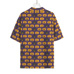 Halloween Pumpkin Pattern Print Rayon Hawaiian Shirt