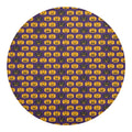 Halloween Pumpkin Pattern Print Round Blanket