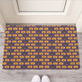 Halloween Pumpkin Pattern Print Rubber Doormat