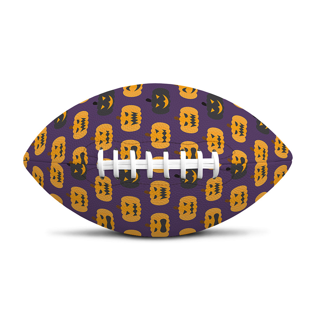 Halloween Pumpkin Pattern Print Rugby Ball