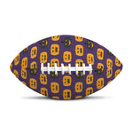 Halloween Pumpkin Pattern Print Rugby Ball