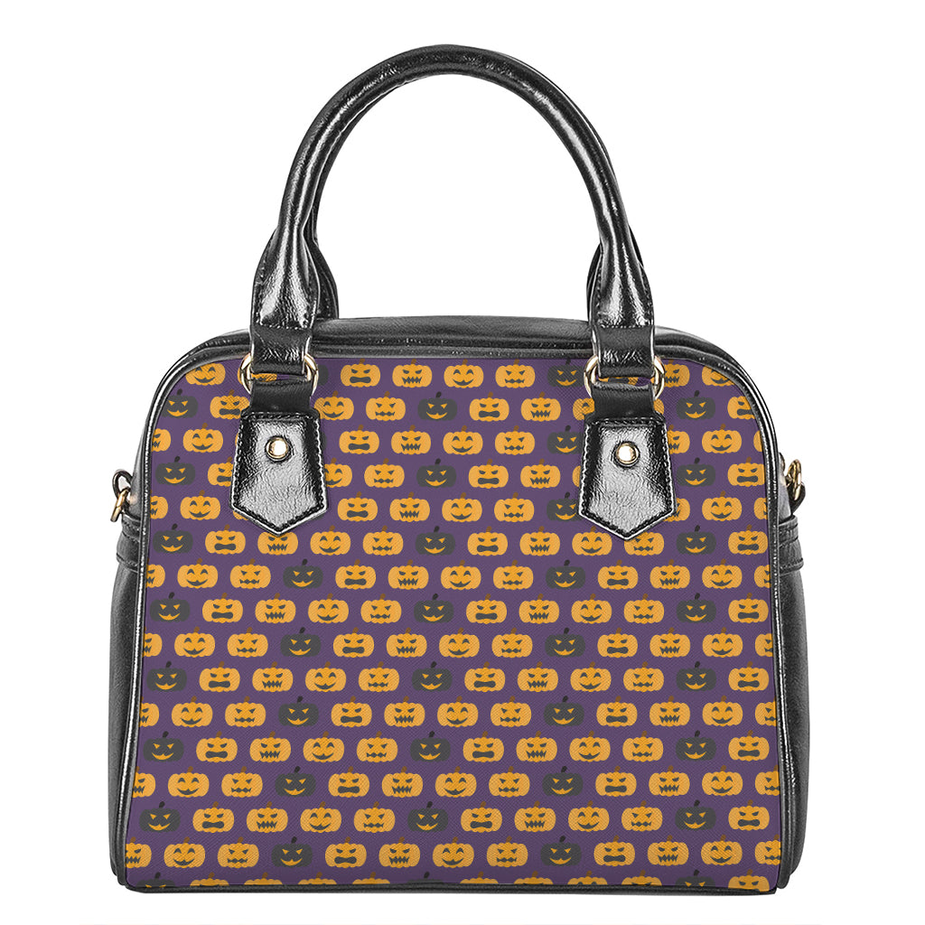 Halloween Pumpkin Pattern Print Shoulder Handbag