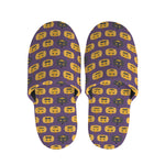 Halloween Pumpkin Pattern Print Slippers