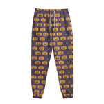 Halloween Pumpkin Pattern Print Sweatpants