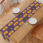 Halloween Pumpkin Pattern Print Table Runner