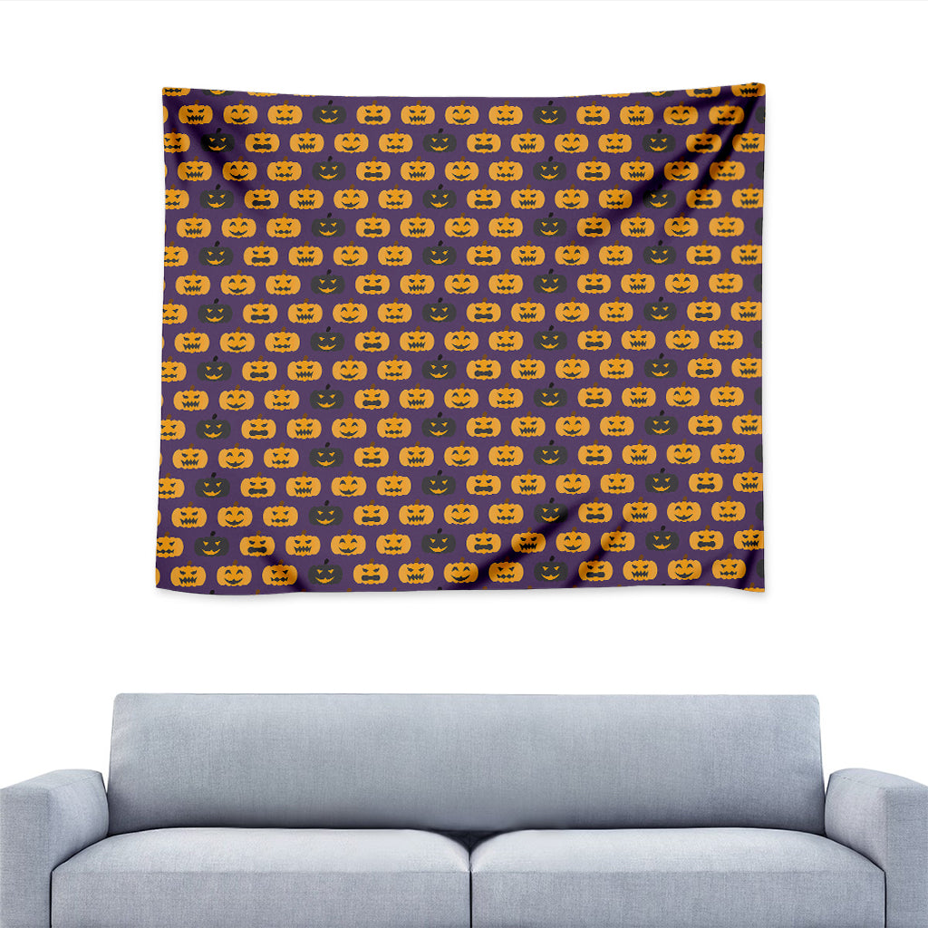 Halloween Pumpkin Pattern Print Tapestry