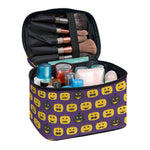 Halloween Pumpkin Pattern Print Travel Makeup Bag