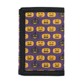 Halloween Pumpkin Pattern Print Trifold Wallet