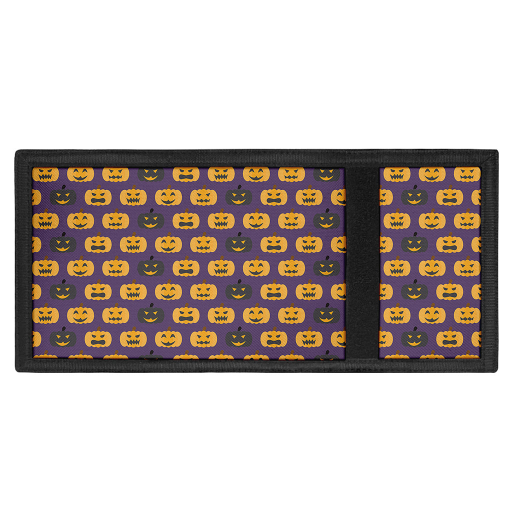 Halloween Pumpkin Pattern Print Trifold Wallet