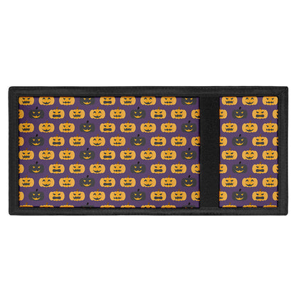 Halloween Pumpkin Pattern Print Trifold Wallet