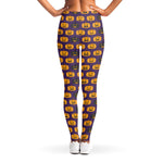 Halloween Pumpkin Pattern Print Women's Leggings