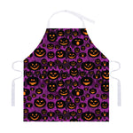 Halloween Pumpkin Smiley Faces Print Adjustable Apron