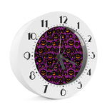 Halloween Pumpkin Smiley Faces Print Alarm Clock