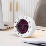 Halloween Pumpkin Smiley Faces Print Alarm Clock