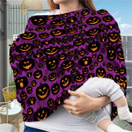 Halloween Pumpkin Smiley Faces Print Baby Seat Cover
