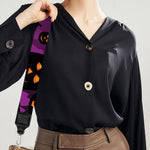 Halloween Pumpkin Smiley Faces Print Bag Strap