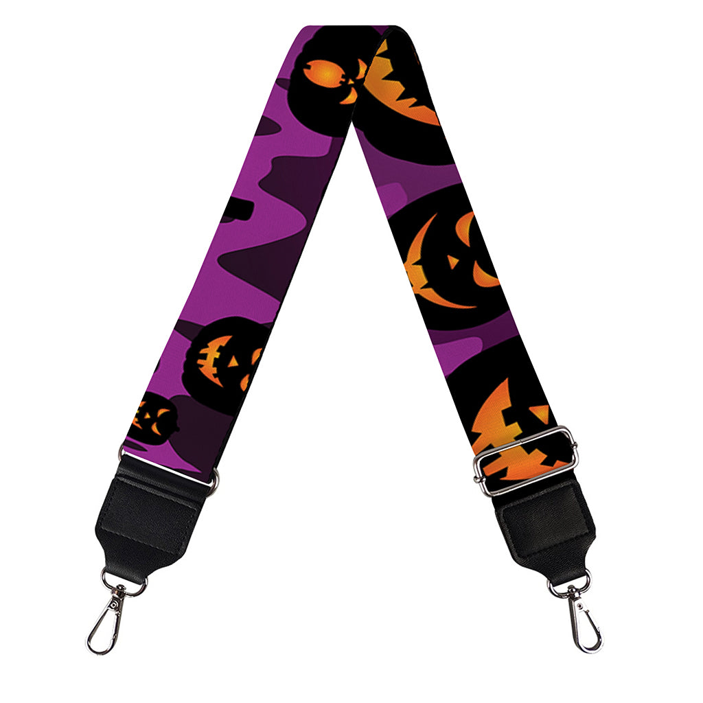 Halloween Pumpkin Smiley Faces Print Bag Strap