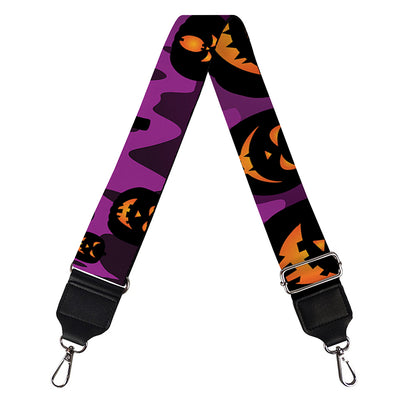 Halloween Pumpkin Smiley Faces Print Bag Strap