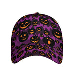 Halloween Pumpkin Smiley Faces Print Baseball Cap