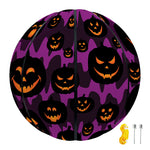 Halloween Pumpkin Smiley Faces Print Basketball