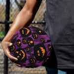 Halloween Pumpkin Smiley Faces Print Basketball