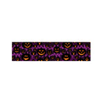Halloween Pumpkin Smiley Faces Print Bed Runner