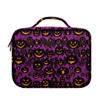 Halloween Pumpkin Smiley Faces Print Briefcase Bible Bag