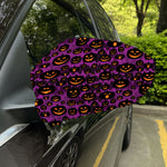 Halloween Pumpkin Smiley Faces Print Car Side Mirror Covers
