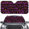 Halloween Pumpkin Smiley Faces Print Car Windshield Sun Shade