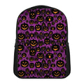 Halloween Pumpkin Smiley Faces Print Casual Backpack