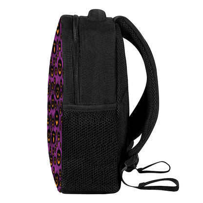 Halloween Pumpkin Smiley Faces Print Casual Backpack