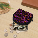 Halloween Pumpkin Smiley Faces Print Coin Purse