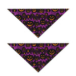 Halloween Pumpkin Smiley Faces Print Dog Bandana