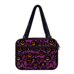 Halloween Pumpkin Smiley Faces Print Double Strap Bible Bag