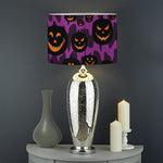 Halloween Pumpkin Smiley Faces Print Drum Lamp Shade