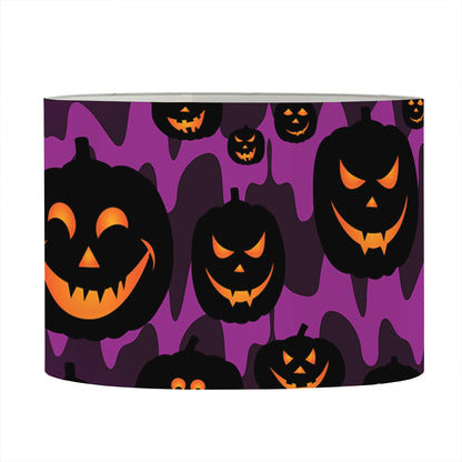 Halloween Pumpkin Smiley Faces Print Drum Lamp Shade