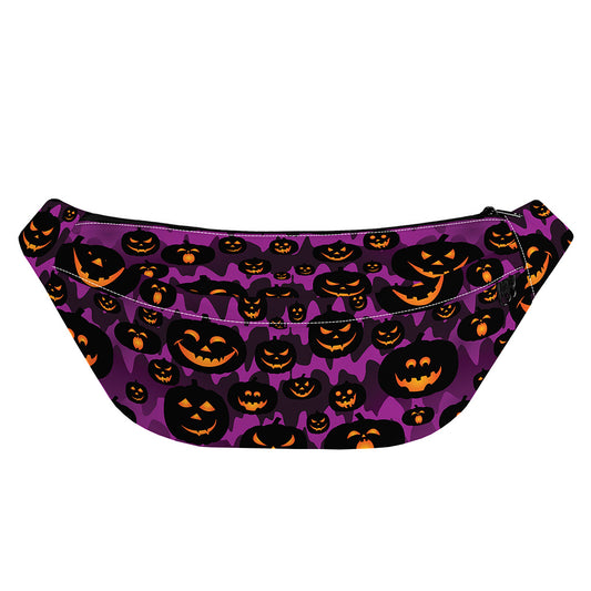 Halloween Pumpkin Smiley Faces Print Fanny Pack