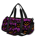 Halloween Pumpkin Smiley Faces Print Gym Bag