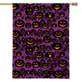 Halloween Pumpkin Smiley Faces Print House Flag