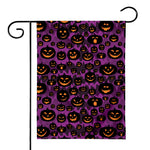 Halloween Pumpkin Smiley Faces Print House Flag