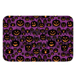 Halloween Pumpkin Smiley Faces Print Indoor Door Mat