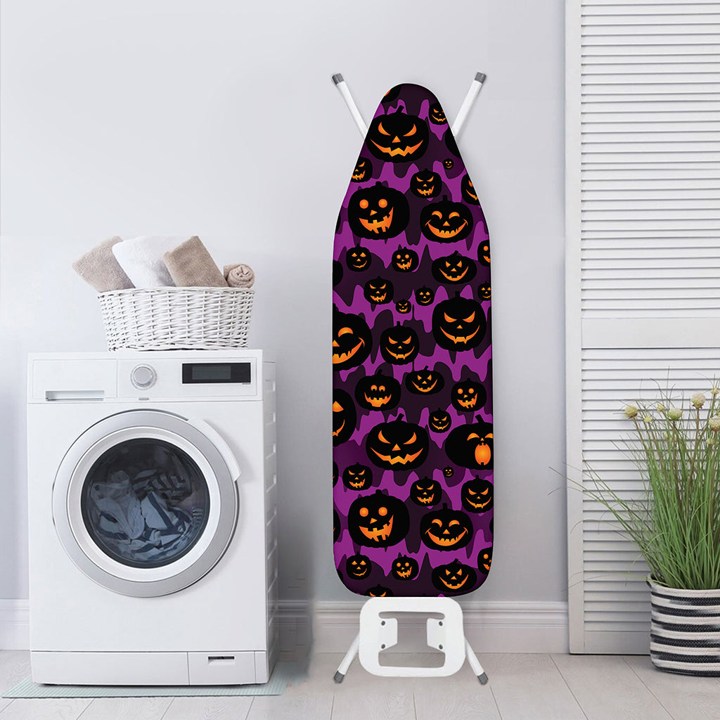 Halloween Pumpkin Smiley Faces Print Ironing Board Cover