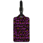 Halloween Pumpkin Smiley Faces Print Luggage Tag